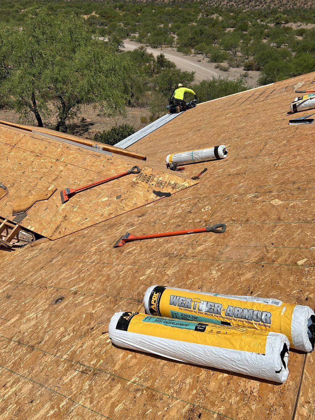 Prepping for new underlayment