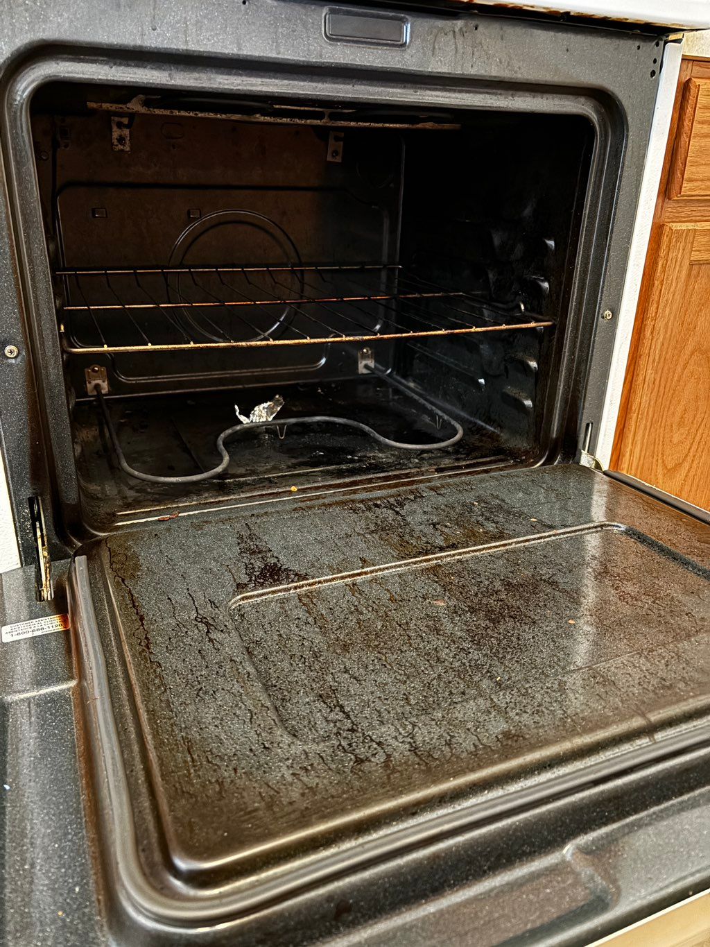 Before. (Ovens are a hot ticket ding to security d