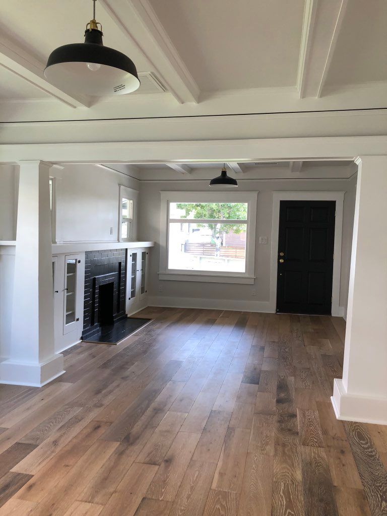 Floor install, Drywall repair, baseboards, trim an