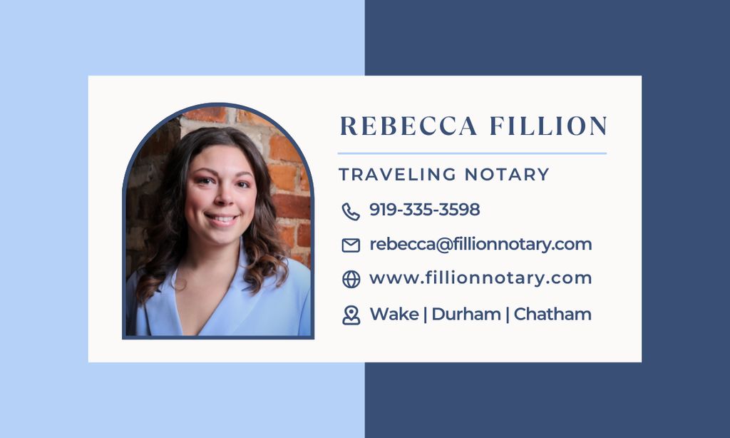 Fillion Notary Business Card