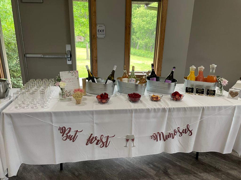 Mimosa Bar set up