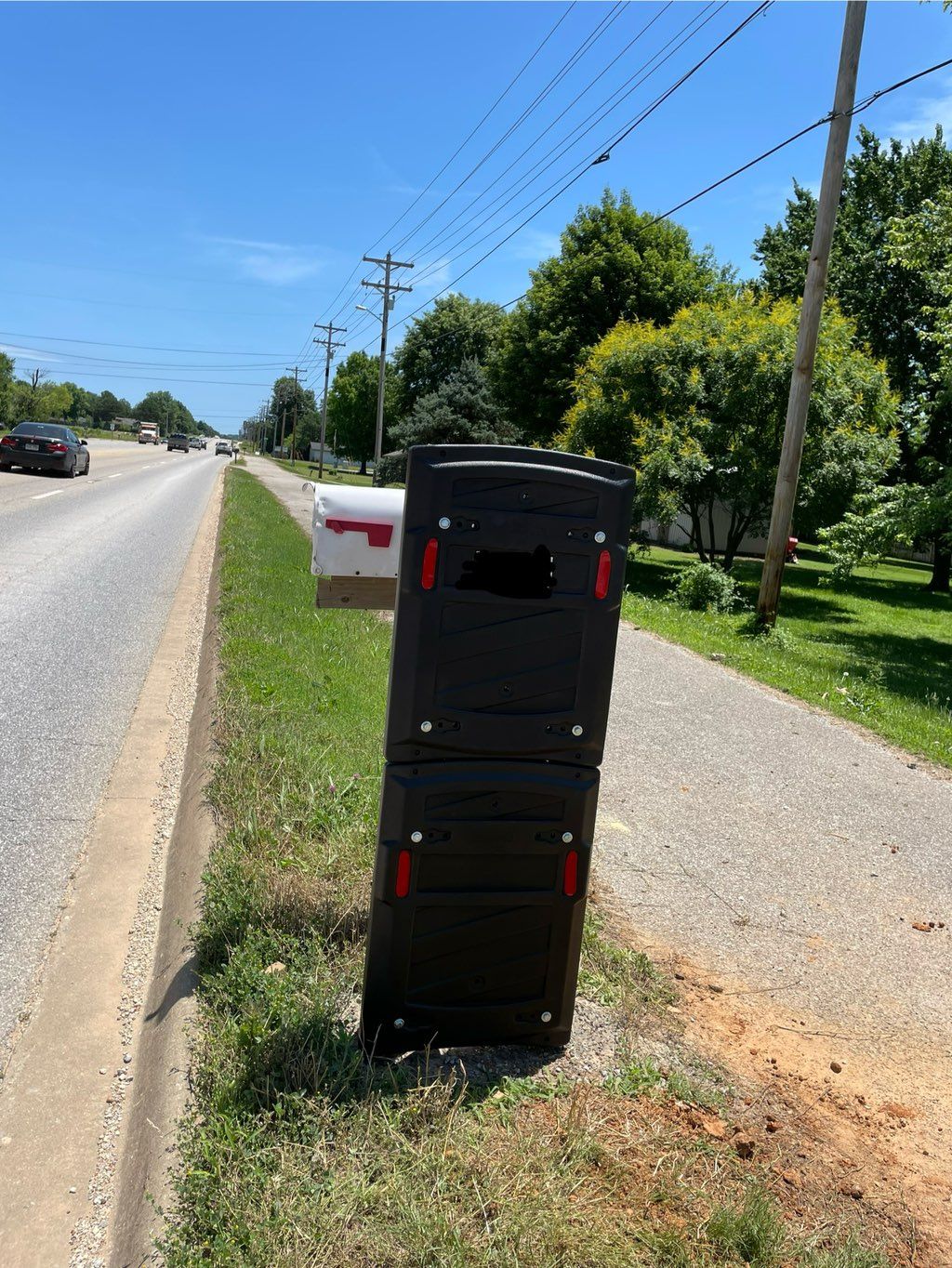 A mailbox shield is great solution for busy highwa