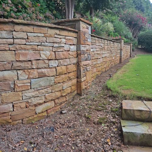 Did an excelente retaining Wall project for me out