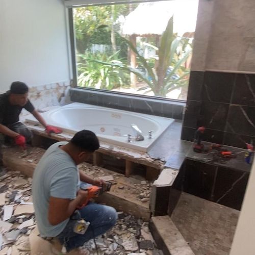 A contractor spent more than 3 weeks remodeling th