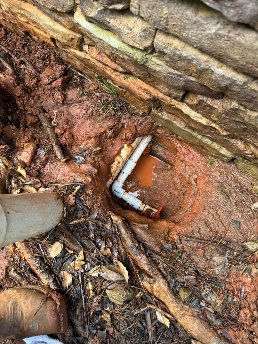 Water line leak repair