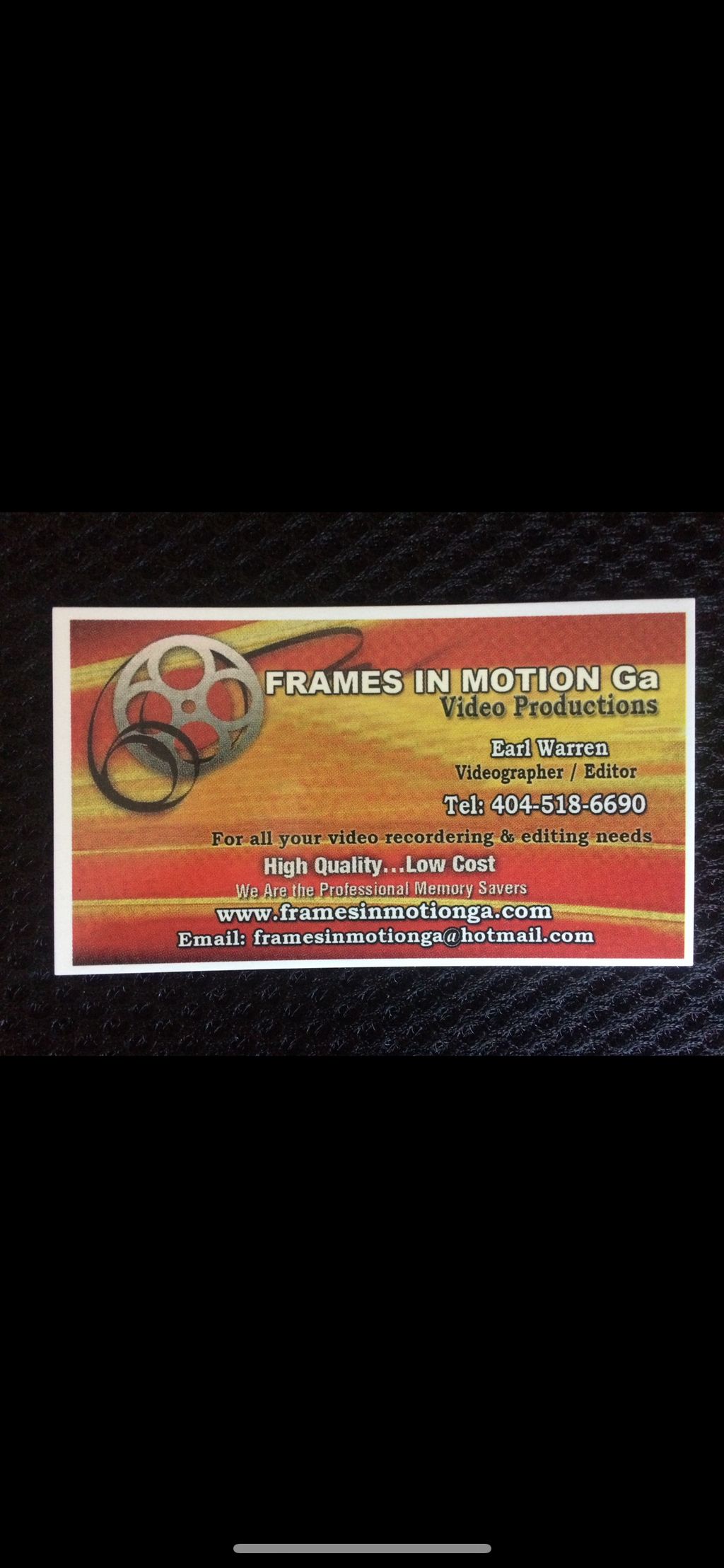 Frames in Motion Ga Video -