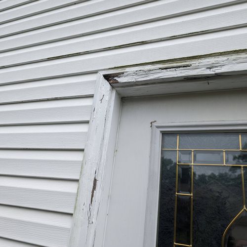 rotted door molding trim 