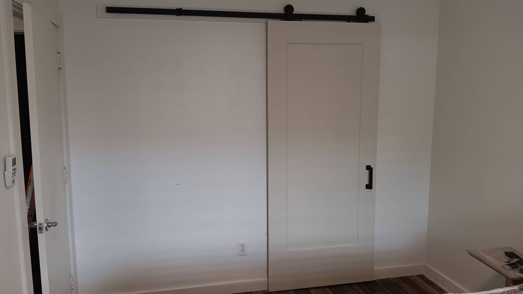 Barn door installation 