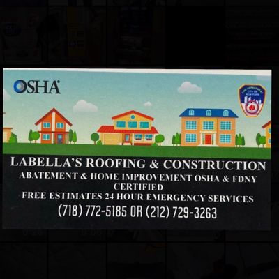 Avatar for La-Bella's Roofing and Construction