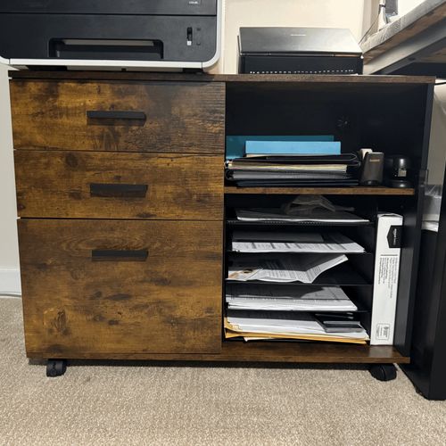 Gabriel assembled my office filing cabinet with sh