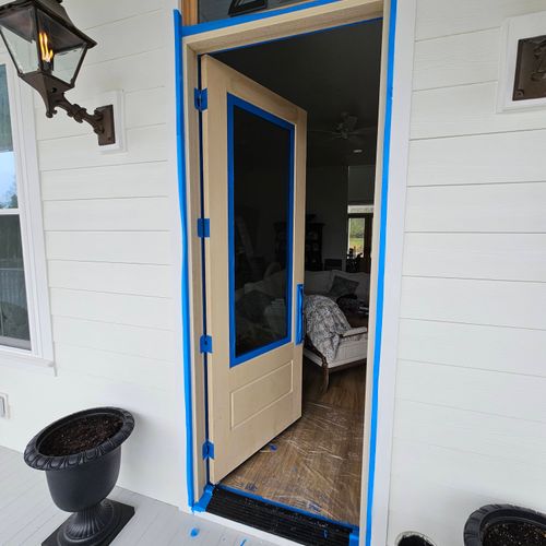 Door Staining