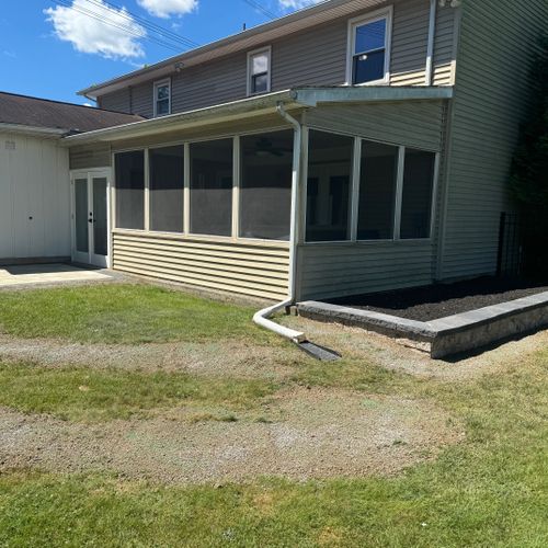 Paver Patio and small garden bed