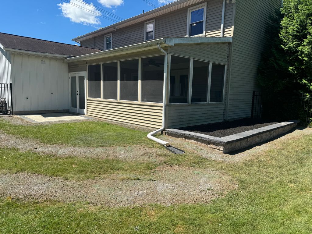 Paver Patio and small garden bed