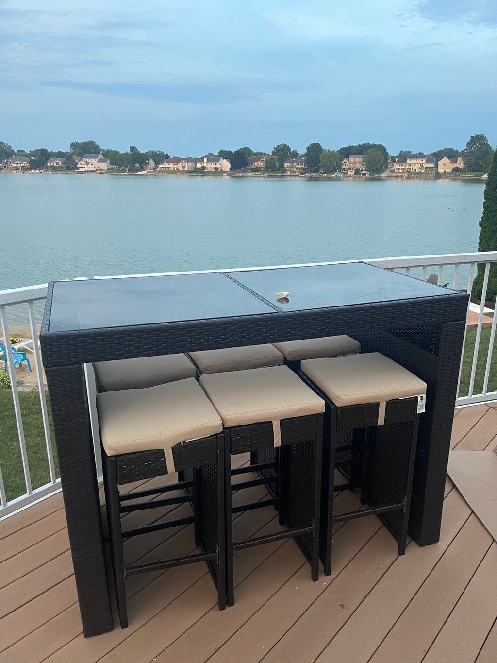 A table and chairs we assembled 