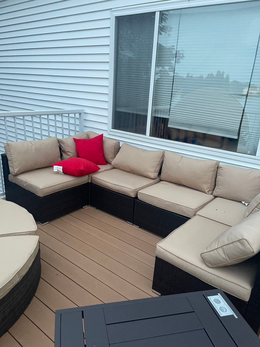 A couch we assembled 