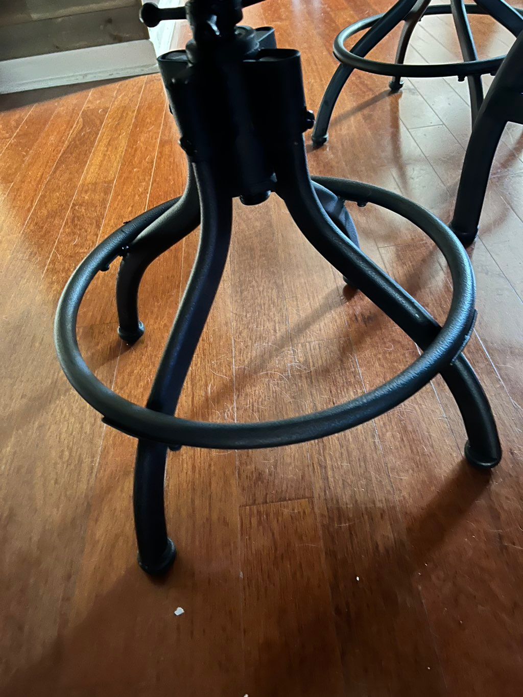 Daniel came to my son’s place to fix a metal chair