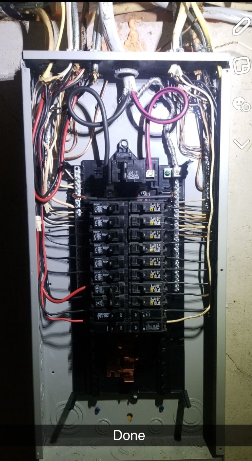 Rewired breaker box