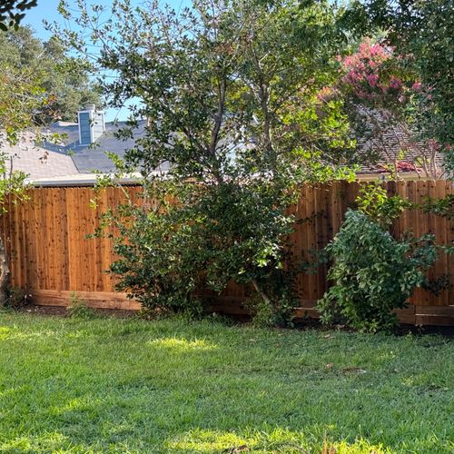 We had 150 feet of old fence we wanted replaced. I