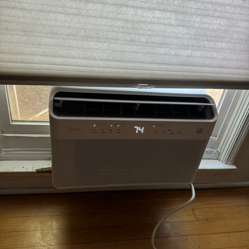 William did a great job installing our window AC u