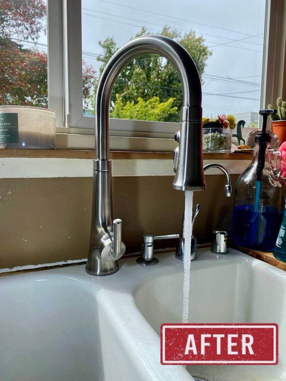 Replacing a kitchen faucet