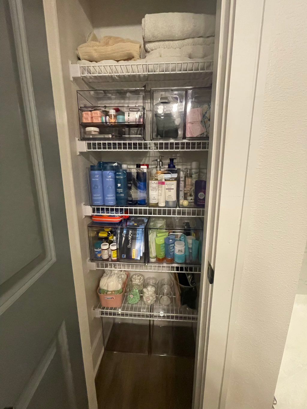 Bathroom closet after picture