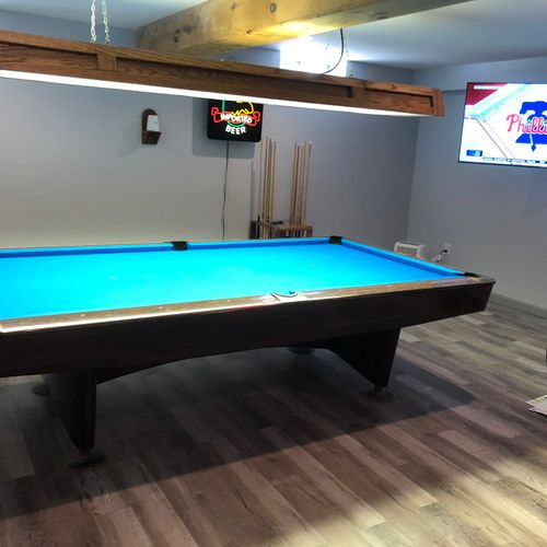 Basement Pool Room (after)