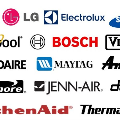 Appliance Brands: GE, LG, Electrolux, Samsung, Whi