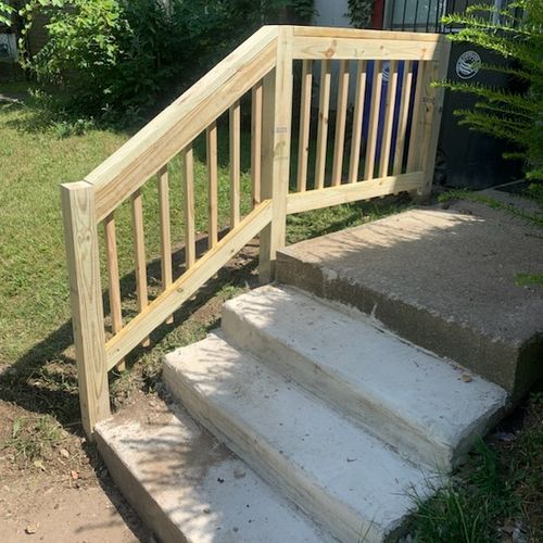 I needed a handrail built it turned out just as wa