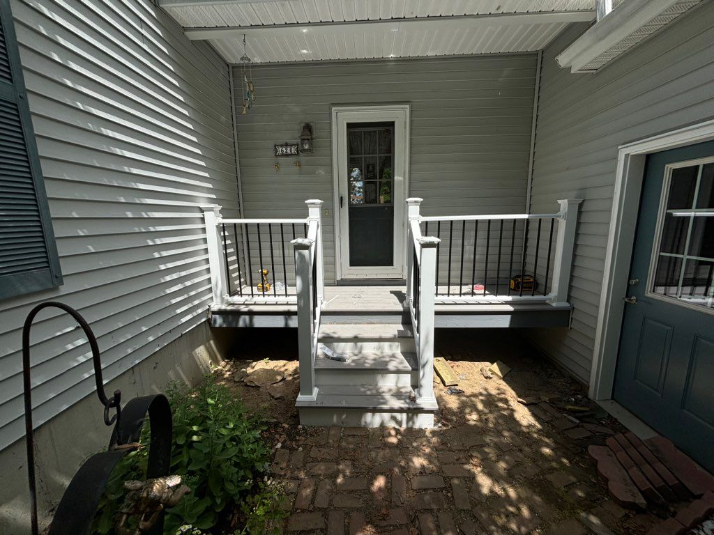 Deck remodel Buxton, Maine. After