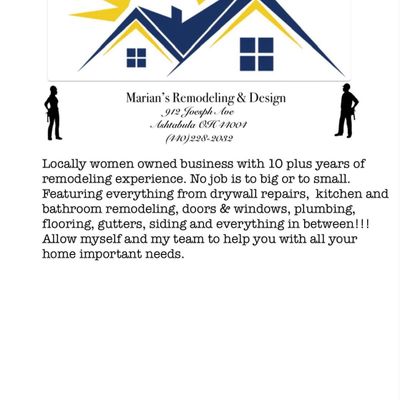 Avatar for Marian’s Remodeling & Design