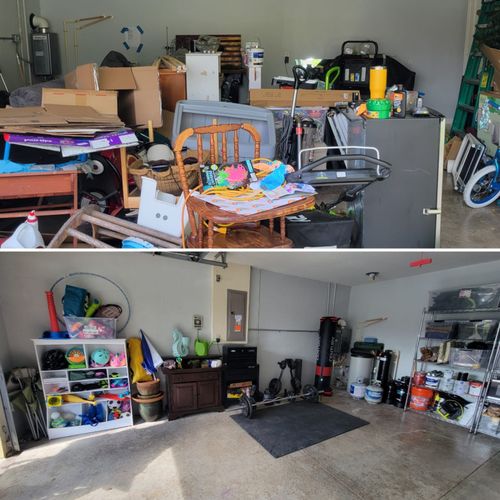 Garage organization Before and After Lutz, FL