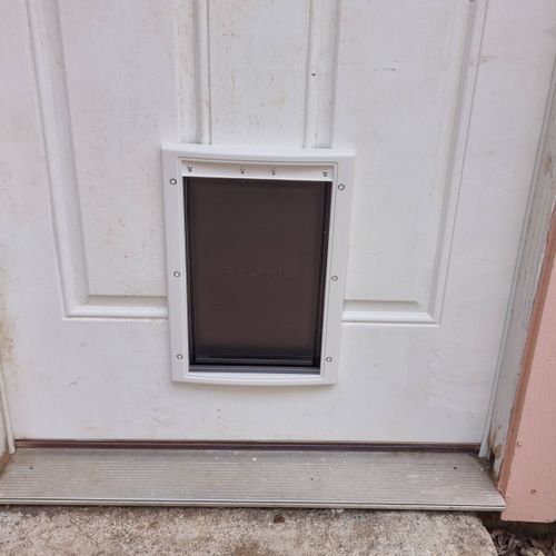 INSTALLING A DOG DOOR