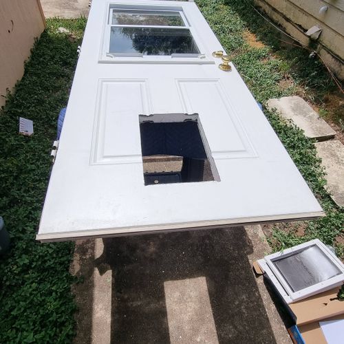 INSTALLING A DOG DOOR