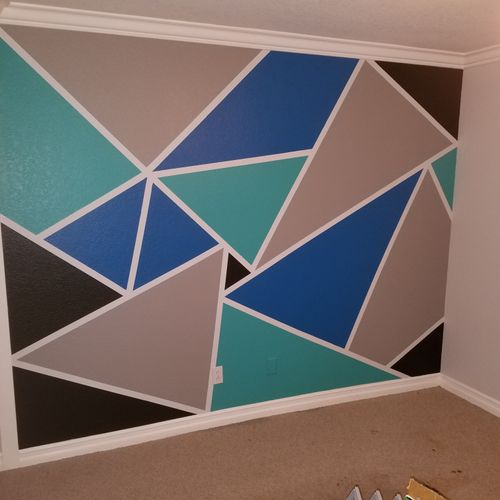 Fun Accent wall, Teen Room 