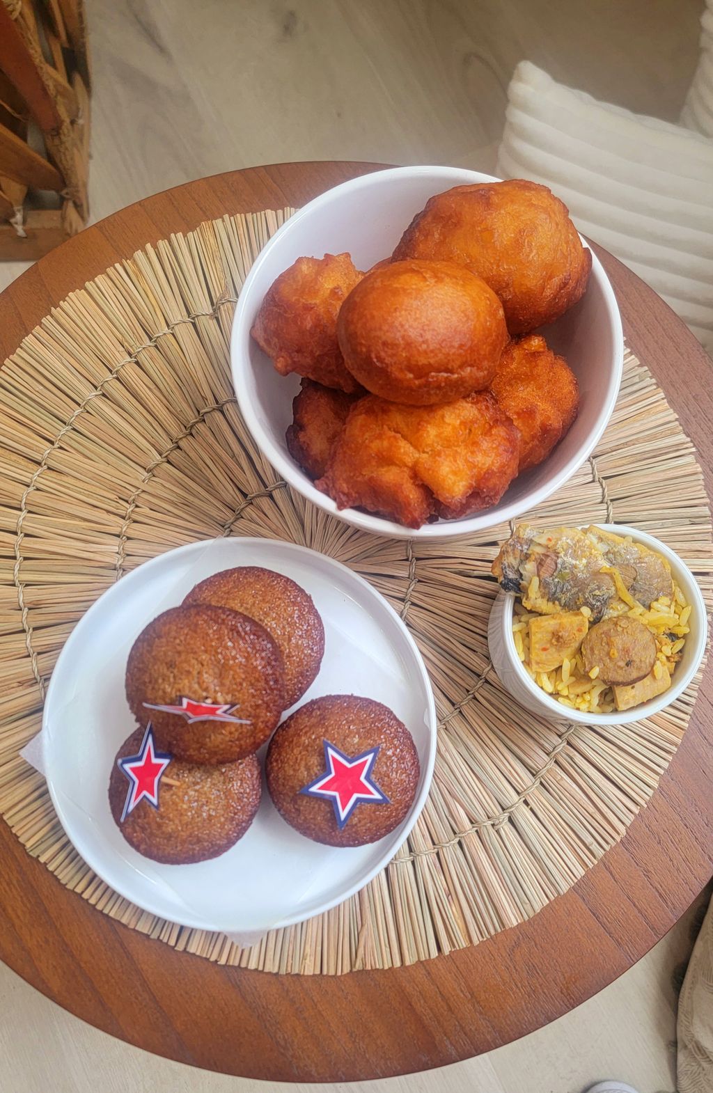 Rice Bread, Kala and Dry Rice