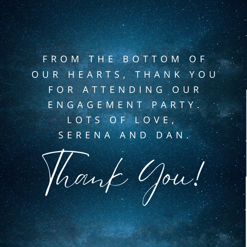 Custom Thank You Card  back (Print)