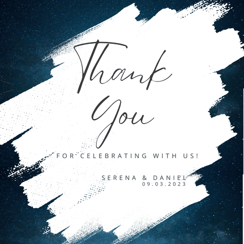 Custom Thank You Card  front (Print)