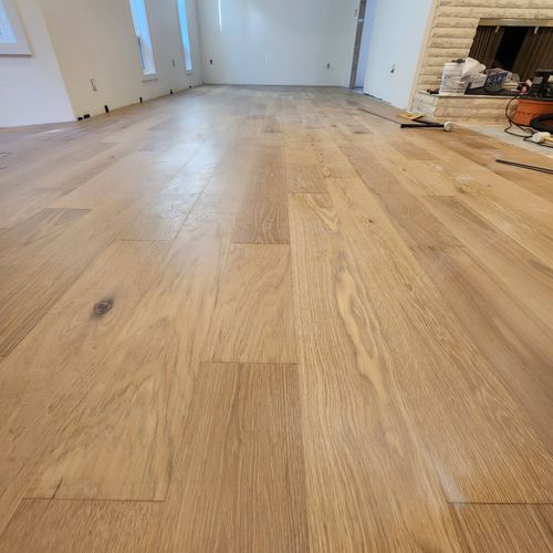 Laminated floors installation