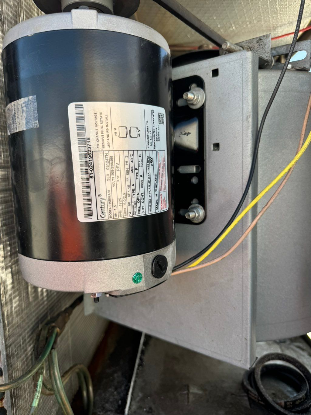Installed new blower motor 