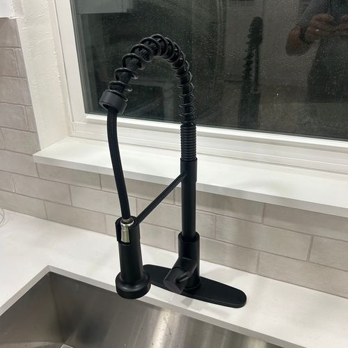 Installed new kitchen faucet with sensor