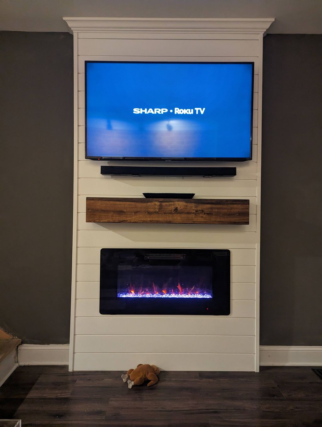 Shiplap fireplace