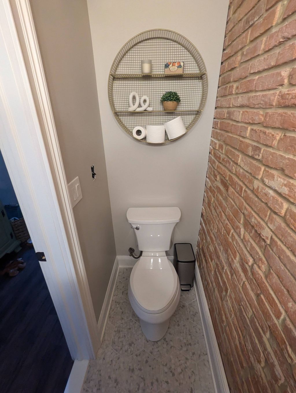 Row home powder room remodel