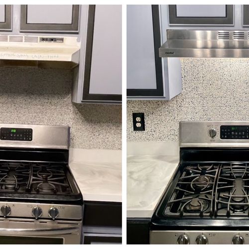 The oven hood needed to be replaced with the elect