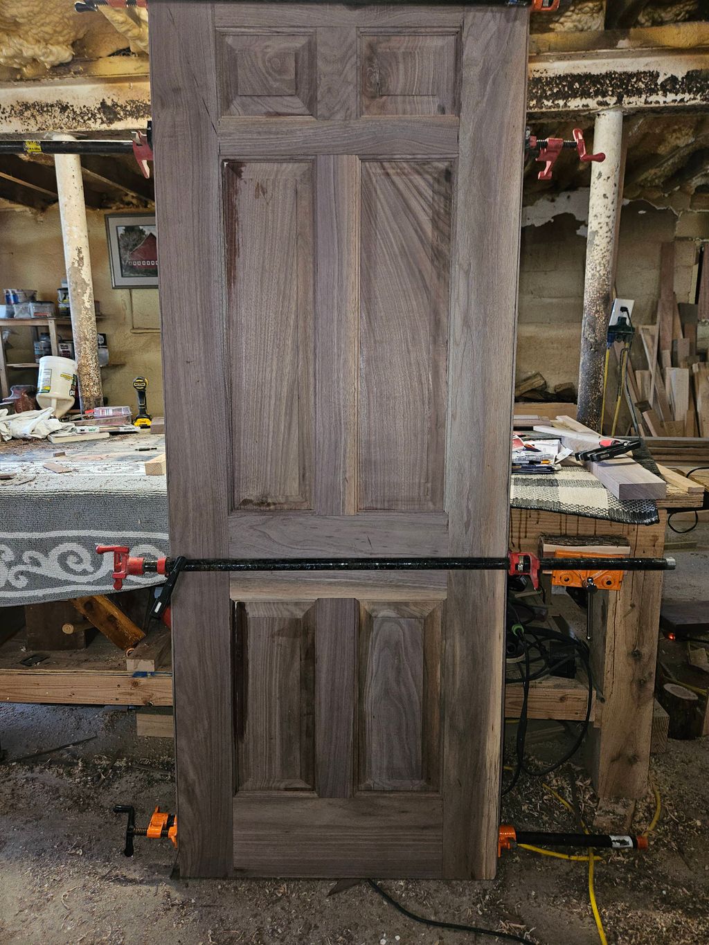 Custom Black Walnut door