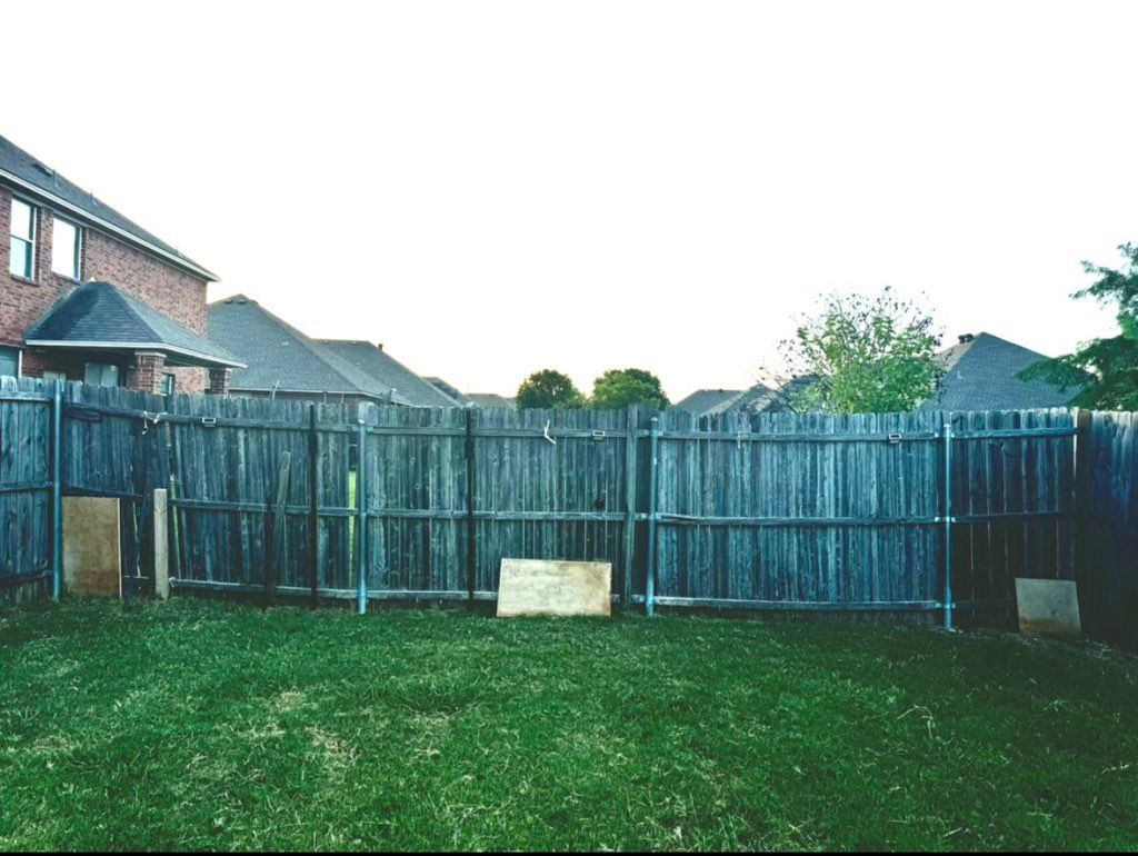Old fence needed some updating. 