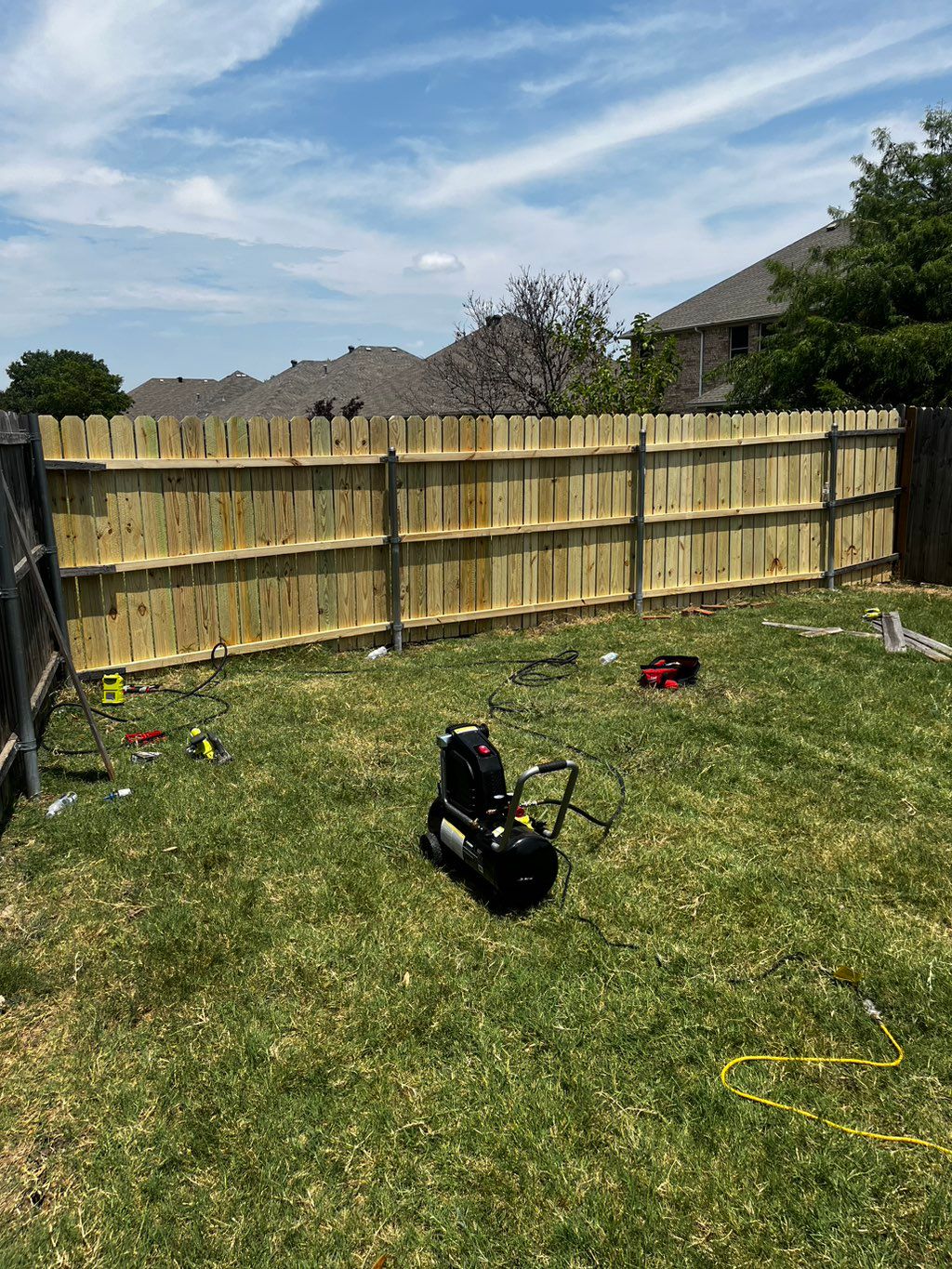 Fence repaired