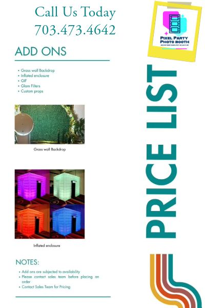 Addons and Pricelist.