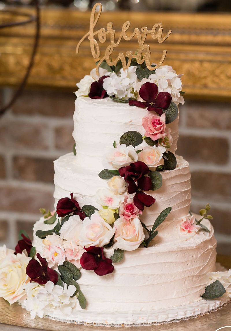 Fresh Flower Wedding Cake
