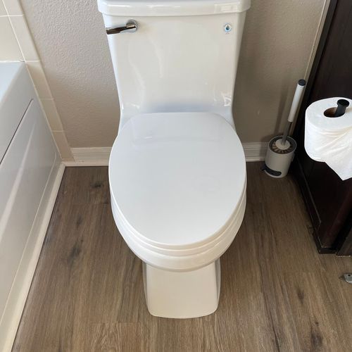 Toilet replaced 