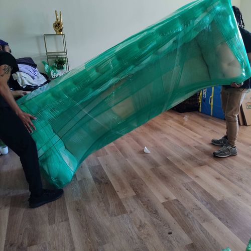 Wrapped Sofa down 3 flights